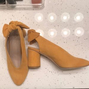 COS mustard heels - WORN ONCE!